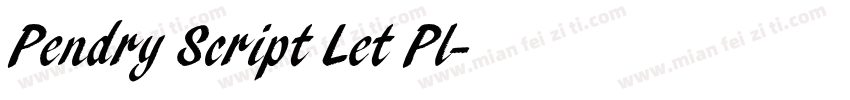 Pendry Script Let Pl字体转换